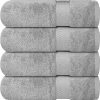 Amazon : $34.99 ($44.99)   Infinitee Xclusives Premium Bath Towels for Bathroom Set of 4 (27x54 Inches), 100% Soft Ring-Spun Cotton Bathroom Towels, Quick Dry, Durable, Ideal for Daily Use (Charming Grey)