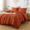 Amazon:$29.99 ($49.99)Andency King Size Comforter Set Burnt Orange, 3 Pieces Boho Terracotta Soft Lightweight Bedding Comforter Sets, Rust Tassel All Season Bed Set (104x90In Comforter & 2 Pillowcases)