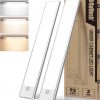 Amazon:$13.99 ($19.99)ROMECH 92 LED Under Cabinet Light, 3 Color Temps Motion Sensor Light Indoor, 2200mAh Under Cabinet Lighting Wireless with USB Charging, 11.8Inch Closet Light for Kitchen Stair Wardrobe (2 PK)