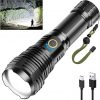 Amazon:$27.99 ($34.99)Rechargeable Flashlights 990000 High Lumens, High Power Led Flashlight, XHP70.2 Powerful Tactical Flashlight with Zoomable, 5 Modes, IPX7 Waterproof, Flashlight for Camping, Hiking, Emergencies