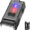 Amazon:$14.84 ($32.99)BORUIT V15 LED Small Powerful EDC Flashlight with Warm White Red Light,Bright 1200LM USB C Rechargeable 10 Modes Mini Pocket Keychain Flash Light with Clip,IP67 Waterproof,80°Head Swivels,Tail Magnet