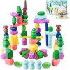 Amazon:$4.99 ($9.99)Toys for 3 Year Old Boys Girls, 36 PCS Colorful Wooden Sorting Stacking Rocks for Toddlers 3-4 Montessori Sensory Building Blocks for Kids Ages 4-8, Preschool Learning Activities for Home School