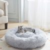 Amazon:$12.49 ($24.99)SunStyle Home Calming Cat and Dog Bed, Anti-Slip Cute Cat Bed Faux Fur Fluffy Donut Cuddler Anxiety Cat Bed,Washable Round Cat Beds for Indoor Cats,S(20''x20''),Gray,for Cats & Dogs Up to 15 lbs