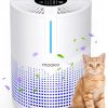 Amazon:$26.96 ($51.99)Air Purifiers for Bedroom Home 430 Sq.Ft, MOOKA H13 HEPA Filter Small Portable Air Purifier with USB Cable Fragrance Sponge for Smokers Pollen Pets Dust Odors, Desktop Air Cleaner for Car RV, M01