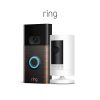 Amazon : $99.99 ($199.98) Ring Video Doorbell, Venetian Bronze Bundle with Ring Stick Up Cam Battery, White