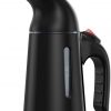 Amazon : $13.99 ($27.99)  Steamer Iron for Clothes, 700W Handheld clothes steamer Travel Strong Wrinkle Remover, Travel Essentials Portable Garment Steamer for Clothes for Any Fabrics Home and Office, 120V Black