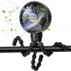 Amazon : $5.99 ($9.99) Baby Stroller Fan, Mini Portable Fan Flexible Tripod Clip On Fan with 3 Speeds, Battery Operated Handheld Personal Fan for Crib Car Seat Bike Travel (Black, Type A)