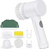 Amazon : $13.99 ($69.99) lectric Spin Scrubber, Bathroom Shower Scrubber, Rechargeable Cleaning Brush with 3 Brush Heads for Wall, Floor, Tile (1)