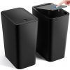 Amazon : $22.49 ($33.99)  Bathroom Trash Can with Lid, 2 Pack 4 Gallons/15 Liters Garbage Can with Pop-Up Lid, Small Plastic Trash Can, Slim Trash Bin Waste Basket for Bathroom, Bedroom, Office, Living Room(Black)