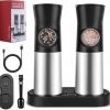 Amazon: $11.99 ($39.99) Electric Salt and Pepper Grinder Set, Gravity Automatic Salt & Pepper Mill Refillable