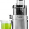 Amazon : $59.98 ($89.99)  Aobosi Masticating Juicer Machine, 2-In-1 Cold Press Juicer with Large Feed Chute for Juice & Ice Cream, Powerful Slow Juicer for Vegetable and Fruit, Easy Clean Self Feeding (Grey)