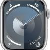 Amazon : $429.00 ($529.00) Apple Watch Series 9 [GPS + Cellular 45mm] Smartwatch with Silver Aluminum Case with Storm Blue Sport Band M/L. Fitness Tracker, Blood Oxygen & ECG Apps, Always-On Retina Display