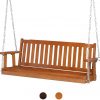 Amazon : $159.95 ($179.95)  VINGLI Heavy Duty 880 LBS 5 FT Patio Wooden Porch Swing Outdoor with Upgraded Adjustable Chains, Outdoor Hanging Swing Bench for Garden, Yard, Balcony (5 FT, Brown)