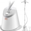 Amazon : $17.99 ($59.99)  VEVOR Standing Steamer with Foldable Garment Hanger, 0.5Gallon Water Tank for 90 Minutes Continuous Steaming, Heats in 45 Seconds & Auto-Stop with Fabric Brush Aluminum Rod and Easy-roll Wheels