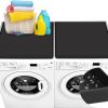 Amazon : $21.50 ($58.98)  2PCS Washer and Dryer Covers for the Top,23.6'' x 23.6''Dryer Top Protector Mats,Non-slip and Scratch Resistant Washer Dryer Top Protector for Home Kitchen Laundry (Black)