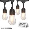 Amazon: $19.99 ($49.99) 96FT Outdoor String Lights Waterproof – Dimmable LED Outdoor Light for Patio, Porch