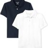 Amazon: $8.33 ($25.95) 2Pk Branded boys Multipack Short Sleeve Pique Polo