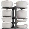 Amazon : $15.67 ($27.99)  Pots and Pans Organizer Rack for Cabinets, Heavy Duty 8-Tier Adjustable Pot Organizer Rack, Optimize Kitchen Organization and Storage