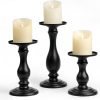 Amazon: $11.99 ($39.99) Metal Matte Black Candle Holders Set of 3-6 inch, 8inch, 10 inch H, Home Decorations Candle Stand