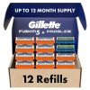 Amazon : $31.36 ($41.36) Gillette Mens Razor Blade Refills, 10 Fusion5 Cartridges, 2 ProGlide Cartridges, Lubrastrip for a More Comfortable Shave 12 Count(Pack of 1)
