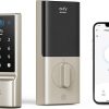 Amazon:$109.99 ($149.99)eufy Security Smart Lock C220, Fingerprint Keyless Entry Door Lock, Built-in Wi-Fi, App Remote Control, Front Door Smart Lock Deadbolt, 8Months Battery, Reliable Power, IP53 Waterproof, BHMA 3, Nickle