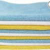 Amazon:$9.98 ($13.04)Amazon Basics Microfiber Cleaning Cloths, Non-Abrasive, Reusable and Washable, Pack of 24, Blue/White/Yellow, 16'' x 12''