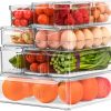 Amazon: $19.99 ($49.99) 12-pack Stackable Fridge Organizer with 5 liners, Refrigerator Organizer Bins with Lids
