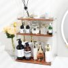 Amazon: $9.99 ($19.99) Bathroom Organizer Countertop, 3-Tier Makeup Organizer for Vanity Skincare Perfume, Wood Tray