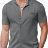 Amazon: $11.19 ($27.99) Men’s Short Sleeve Knit Shirts Button Down Vintage Polo Casual Beach Shirt