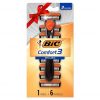Amazon : $4.07 ($6.42)  BIC Comfort 3 Refillable Three-Blade Disposable Razor for Men, Sensitive Skin Razor For a Comfortable Shave, 1 Handle and 6 Cartridges, 7 Piece Razor Set