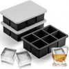 Amazon: $6.99 ($14.98)  Large Ice Cube Tray for Lids 3 Pack, Whiskey Big Square Ice Cube Maker for Cocktail Silicone Old Fashioned Ice Molds