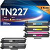 Amazon : $37.78 ($299.99)  TN227 High Yield Toner Cartridge 5 Pack Replacement for TN-227BK/C/M/Y High Yield Brother TN227bk TN-227 TN223 TN-223 Compatible with Brother MFC-L3770CDW HL-L3290CDW HL-L3270CDW HL-L3210CW Printer