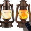 Amazon: $19.99 ($34.99) 2Pk Dancing Flame Led Vintage Lantern, Outdoor Hanging Plastic Lantern Operated w/ Remote