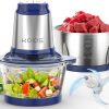 Amazon: $24.49 ($69.99) 500W Powerful Electric Food Processor with 8 Cup Stainless Steel & Glass Bowls, 2 Speed Mode