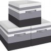 Amazon: $7.99 ($11.99) 3Pk Storage Bins, 11 Inch Foldable Fabric Boxes with Handles and Cardboard