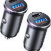 Amazon : $5.93 ($14.99) LISEN 48W USB C Car Charger Adapter [2 Pack] [Mini & Metal]Cigarette Lighter USB Charger Fast Charging [PD QC 3.0] USBC Car Phone Charger for iPhone 15 Pro Max Plus 14 SamSung Galaxy S24 2024 iPad Pro