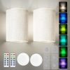 Amazon: $13.19 ($32.97) Wall Sconces Set of Two Battery Operated Wall Sconce,16 RGB Colors Changeable Dimmable Wireless