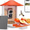 Amazon : $99.99 ($209.99) Lumary Bird Feeder with Camera, DIY Add-ons Hummingbird Feeder Solar Powered, Smart AI Identify Auto Capture Motion Detection Gift for Bird Lover