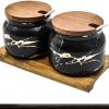 Amazon: $9.99 ($12.99) 2 Sets of Round Sugar Bowl Marble Ceramic Seasoning Jars Sugar Container