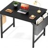 Amazon : $25.46 ($39.89)  STATESVILLE 32 inch Small Computer Desk Writing Study Work Office Table Modern Simple with Storage Bag and Hook for Home Bedroom, Black