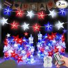 Amazon : $9.49 ($18.99)  [ 8 Modes & Timer ] 2 Pack Red White and Blue Lights, 20 FT 80 LED 4th of July Lights Remote Battery Operated for Patriotic Memorial Day Independence Fourth of July Decorations