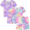 Amazon : $11.24 ($44.95)   The Children's Place Baby Girls' and Toddler Sleeve Top and Shorts Snug Fit 100% Cotton 2 Piece Pajama Sets