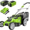 Amazon : $284.99 ($379.99)  Greenworks 40V 20'' Twin Blade Mower, 4.0Ah + 2.0Ah Battery