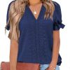 Amazon: $11.99 ($16.99) Womens Summer Tops 2024 Trendy Short Sleeve Shirts Spring Clothes V Neck Tshirts Fashion