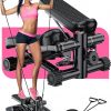 Amazon : $38.38 ($89.99)  Steppers for Exercise at Home, Mini Stair Stepper with Resistance Bands, Exercise Stepper Machine Under Desk Stepper 330 lbs Capacity, Stair Stepper for Home Workout with Stable Device