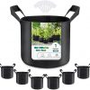 Amazon : $6.49 ($11.99)   1 Gallon Grow Bags 6-Pack, Thick Fabric Pots for Plants, Sturdy Handles & Reinforced Stitching, Labels Included, Black