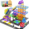 Amazon: $15.94 ($32.99) Magnetic Tiles Road Sets with Car Kits -Magnet Building Blocks Montessori Toys for Toddlers