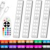 Amazon: $18.79 ($55.99) 6Pk 48 LED Under Cabinet Lighting Wireless, 15 Colors Changeable Rechargeable RGB Under Cabinet Lights from