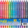 Amazon : $17.67 ($34.99)  Pilot, FriXion Clicker Erasable Gel Pens, Fine Point 0.7 mm, Pack of 15, Assorted Colors