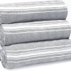 Amazon:$22.04 ($45.99)BELIZZI HOME Peshtemal Turkish Towel 100% Cotton Chevron Beach Towels Oversized 36x71 Set of 6, Beach Towels for Adults, Soft Durable Absorbent Extra Large Bath Sheet Hammam Towel - Charcoal Grey